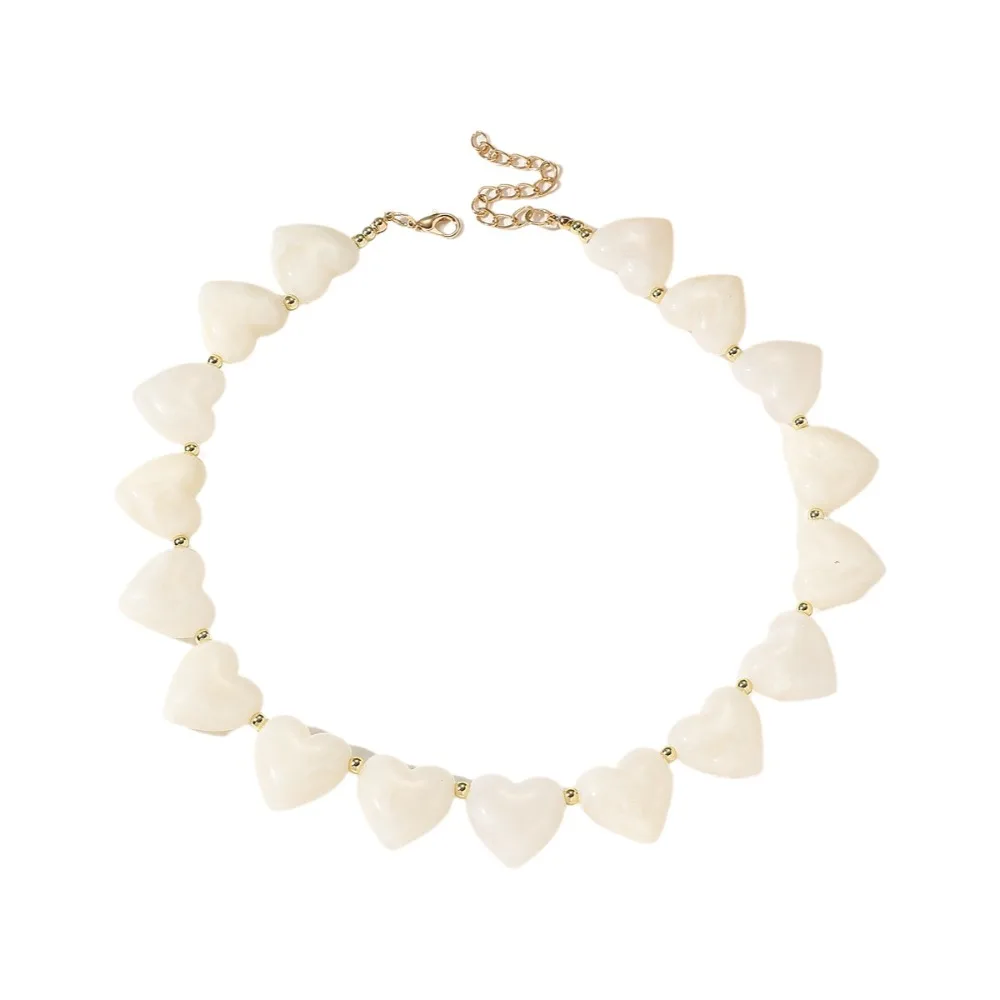 Photography Props Love Heart Acrylic Necklace Acrylic Bead Women Clavicle Chain Boho Jewelry Sweater Chain Spring Summer
Photography Props Love Heart Acrylic Necklace Acrylic Bead Women Clavicle Chain Boho Jewelry Sweater Chain Spring Summer