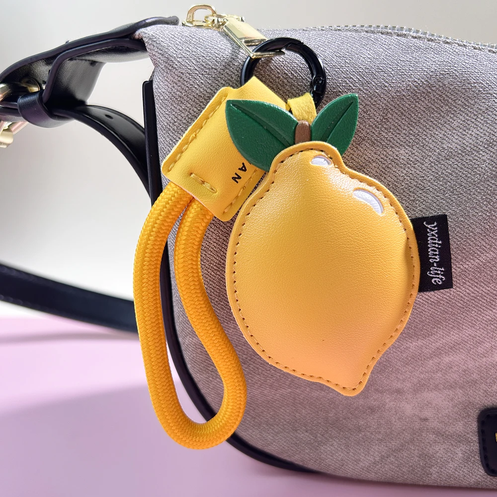 PU Adorable Fruit Leather Keychain Set - Cherry & Lemon Designs, Cute Bag Charm for Girls & Kids
PU Adorable Fruit Leather Keychain Set - Cherry & Lemon Designs, Cute Bag Charm for Girls & Kids