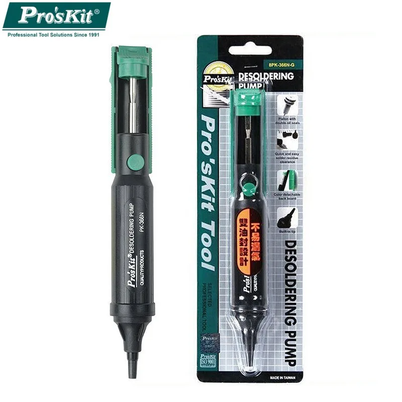 Оригинальный Pro'skit Proskit 8PK-366N-G присоска-пистолет паяльник ручка Ручной инструмент всасывающий насос быстро и легко
Оригинальный Pro'skit Proskit 8PK-366N-G присоска-пистолет паяльник ручка Ручной инструмент всасывающий насос быстро и легко
