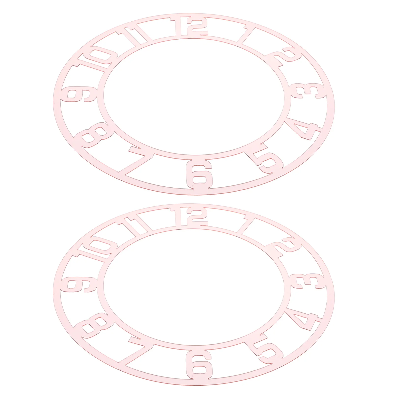2pcs Decorative Clock Sticker Arabic Numeral Mirror Wall Clock Face Acrylic Round Decals For Living Room Office Bedroom Rose
2pcs Decorative Clock Sticker Arabic Numeral Mirror Wall Clock Face Acrylic Round Decals For Living Room Office Bedroom Rose