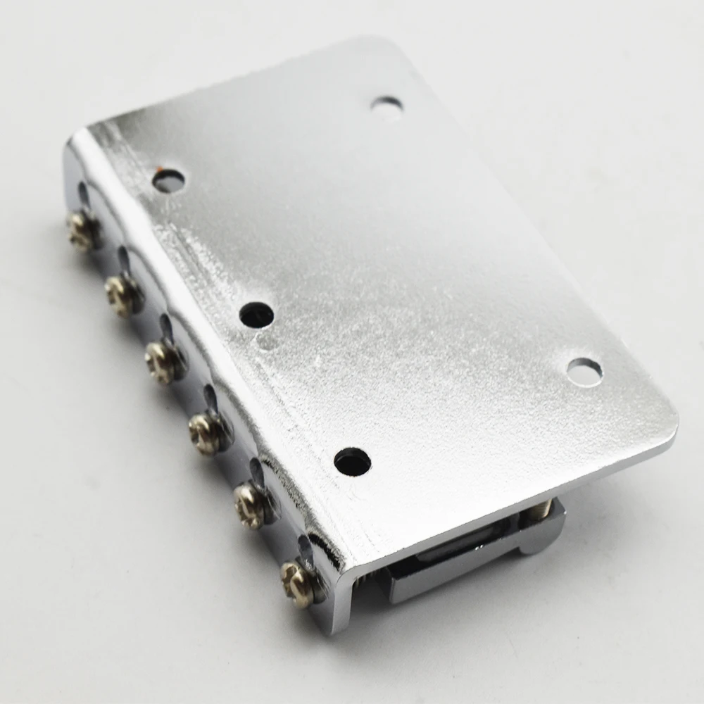 Vintage Style 4-String Bass Bridge String Bottom through with Brass Saddle Fixed Position Chrome/Gold 82x68.3MM String Spacing
Vintage Style 4-String Bass Bridge String Bottom through with Brass Saddle Fixed Position Chrome/Gold 82x68.3MM String Spacing