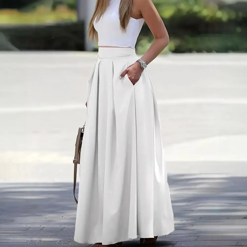Women Maxi Skirt High Waist Long Skirt Elegant Women's Maxi Skirt with High Waist Breathable Fabric Slimming Fit for Parties
Women Maxi Skirt High Waist Long Skirt Elegant Women's Maxi Skirt with High Waist Breathable Fabric Slimming Fit for Parties
