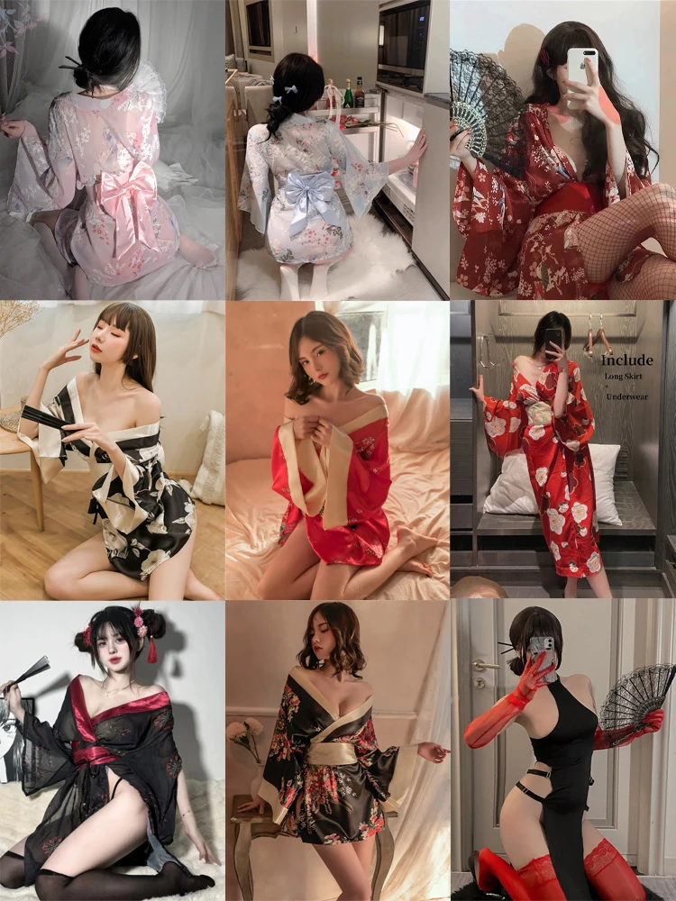 Japanese Kimono Uniform Cosplay Christmas Lingerie Waist Belt Robe Temptation Costumes Pajamas for Women Underwear Stage Show
Japanese Kimono Uniform Cosplay Christmas Lingerie Waist Belt Robe Temptation Costumes Pajamas for Women Underwear Stage Show