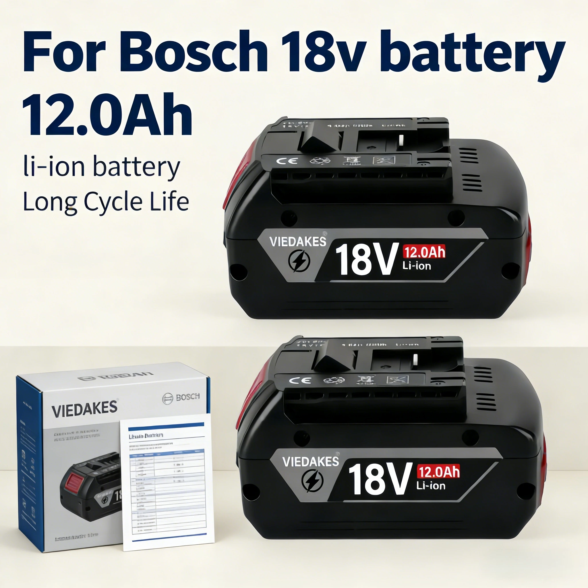 100% Original For BOSCH battery 18V 12AH LITHIUM-ION batteries GBA 18V Professional GBA GSR GSB BAT618 BAT609 with charger
100% Original For BOSCH battery 18V 12AH LITHIUM-ION batteries GBA 18V Professional GBA GSR GSB BAT618 BAT609 with charger