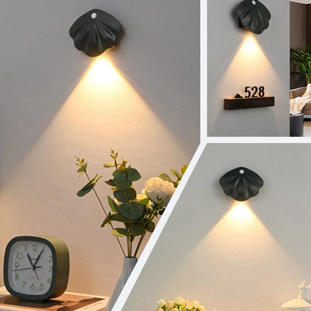 AA19 Night Light Motion Sensor Shell Shaped Spotlight Rechargeable Bedroom Corridor Staircase Mural Decorative Light
AA19 Night Light Motion Sensor Shell Shaped Spotlight Rechargeable Bedroom Corridor Staircase Mural Decorative Light