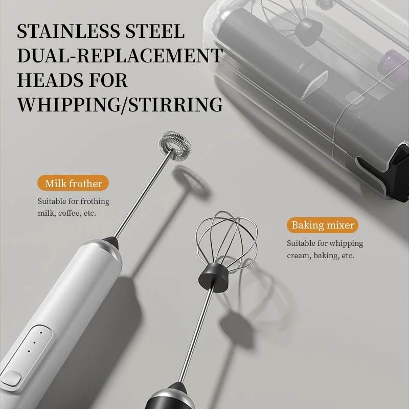 Wireless Milk Frother Coffee Whisk Mixer Electric Blender Egg Beater 3-Speed Handle Stirrer Cappuccino Maker Kitchen Tooll
Wireless Milk Frother Coffee Whisk Mixer Electric Blender Egg Beater 3-Speed Handle Stirrer Cappuccino Maker Kitchen Tooll