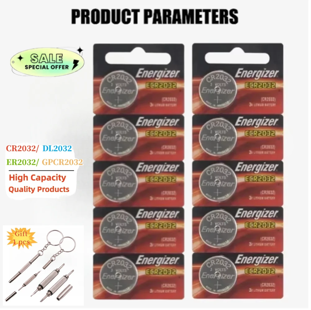 NEW Original CR2032 Battery 3V Lithium Battery DL2032 BR2032 5004LC cr 2032 button cell for watch, toys, car key watch batteries
NEW Original CR2032 Battery 3V Lithium Battery DL2032 BR2032 5004LC cr 2032 button cell for watch, toys, car key watch batteries