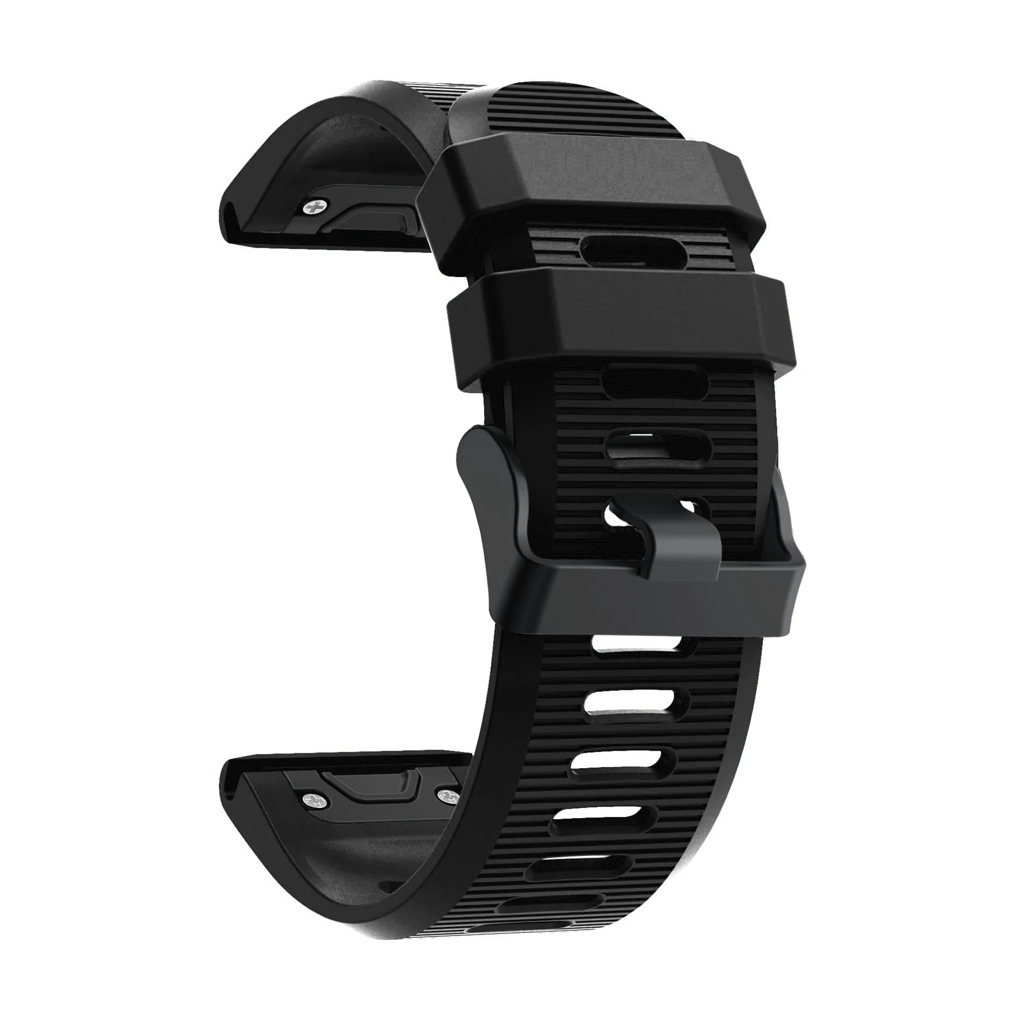Silicone Sport Watch Band with Black PC Buckle for Garmin Fenix 5X Plus - Black 
Silicone Sport Watch Band with Black PC Buckle for Garmin Fenix 5X Plus - Black
