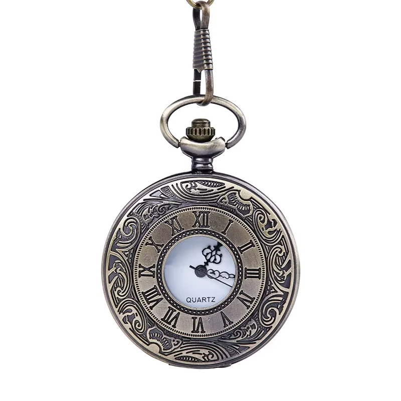 8171Hot Bronze Large Engraving Lace Roman Scale White Face Classic Pocket Watch
8171Hot Bronze Large Engraving Lace Roman Scale White Face Classic Pocket Watch