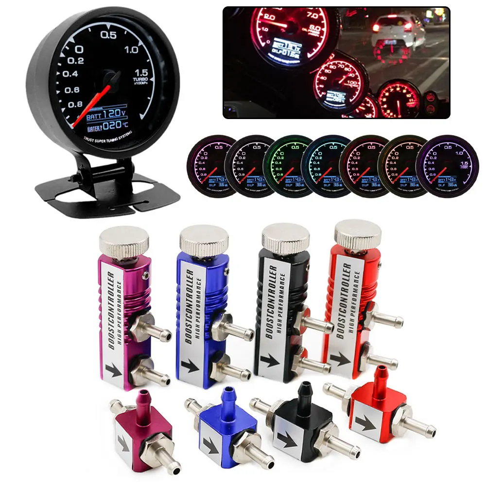 Car Turbo Boost Gauge 30PSI + Adjustable Turbo Boost Controller Kit 1-30PSI IN-CABIN Car Meter 60MM
Car Turbo Boost Gauge 30PSI + Adjustable Turbo Boost Controller Kit 1-30PSI IN-CABIN Car Meter 60MM