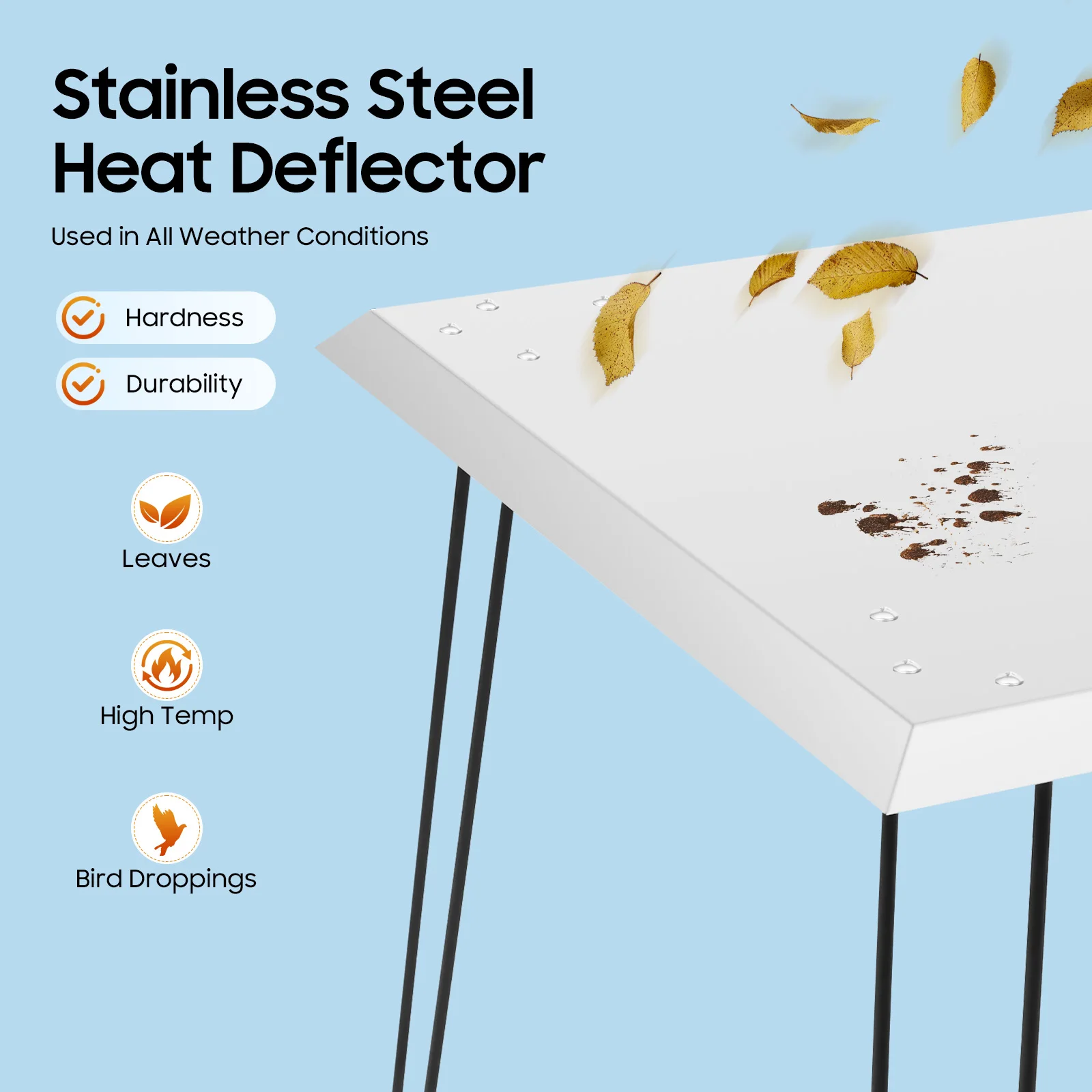 Foldable Fire Pit Heat Deflector Stainless Steel Outdoors Fire Pit Cover 24x24x24 Inch Square Lid with Carrying Handle
Foldable Fire Pit Heat Deflector Stainless Steel Outdoors Fire Pit Cover 24x24x24 Inch Square Lid with Carrying Handle