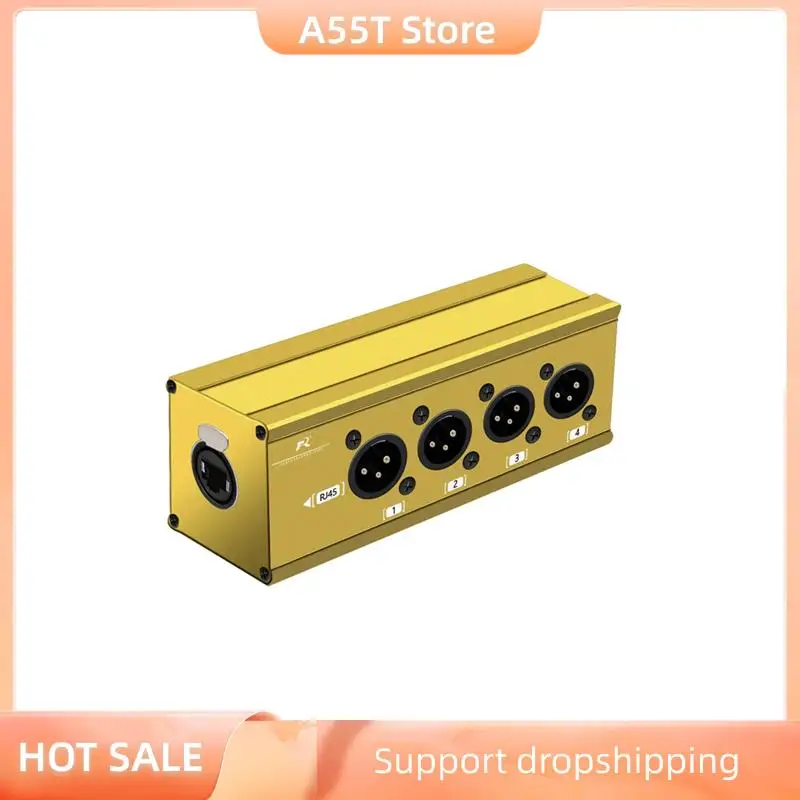 A55T 4 Channel Multi Network 3Pin XLR To Ethercon RJ45 Cat5 Ethernet Extender For Live Stage Audio Recording Studio
A55T 4 Channel Multi Network 3Pin XLR To Ethercon RJ45 Cat5 Ethernet Extender For Live Stage Audio Recording Studio