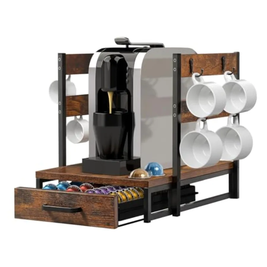 Coffee Pod Holder, Vertuo Pod Holder Compatible with Nespresso, 28 Large or 56 Small Nespresso Capsule Organizer Drawer Station
Coffee Pod Holder, Vertuo Pod Holder Compatible with Nespresso, 28 Large or 56 Small Nespresso Capsule Organizer Drawer Station