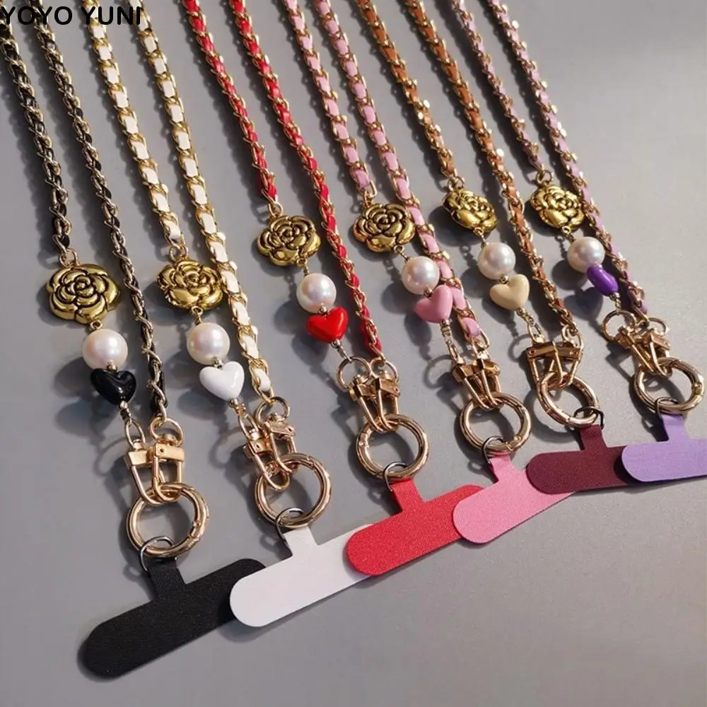 Pearl Mobile Phone Diagonal Lanyard Metal Chain Camellia Crossbody Phone Rope Fashion Luxury Mobile Phone Strap Outdoor Travel
Pearl Mobile Phone Diagonal Lanyard Metal Chain Camellia Crossbody Phone Rope Fashion Luxury Mobile Phone Strap Outdoor Travel