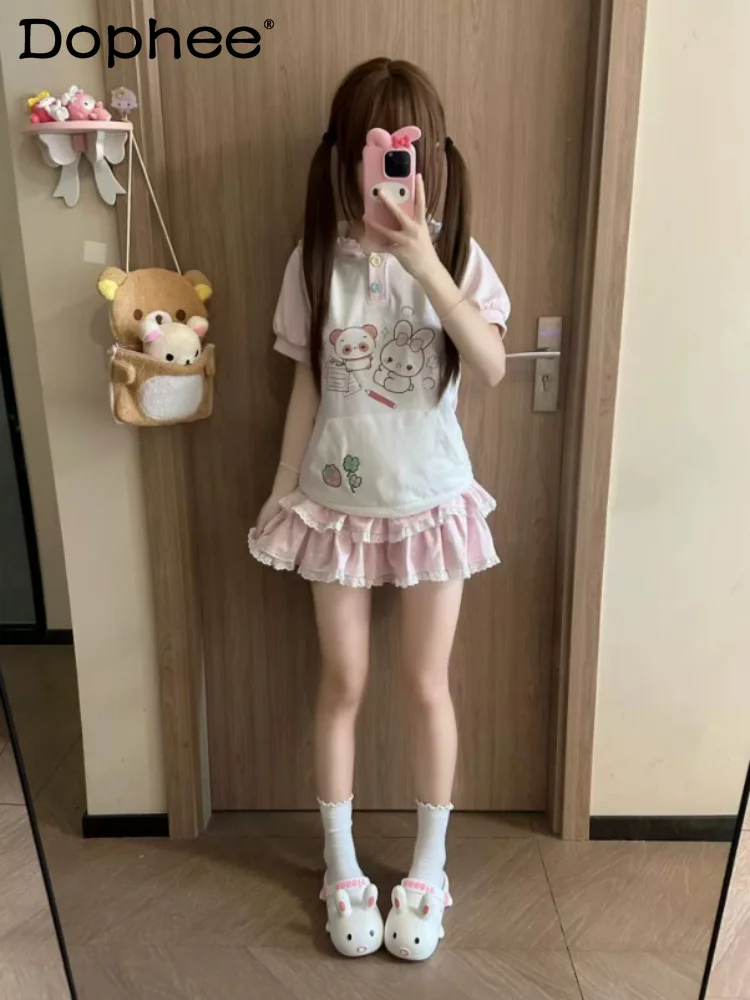 2026 Summer y2k Original Design Lolita Suit Japanese Soft Sister Pure Cotton Short-sleeved Short Skirt Two-piece Set for Women
2026 Summer y2k Original Design Lolita Suit Japanese Soft Sister Pure Cotton Short-sleeved Short Skirt Two-piece Set for Women