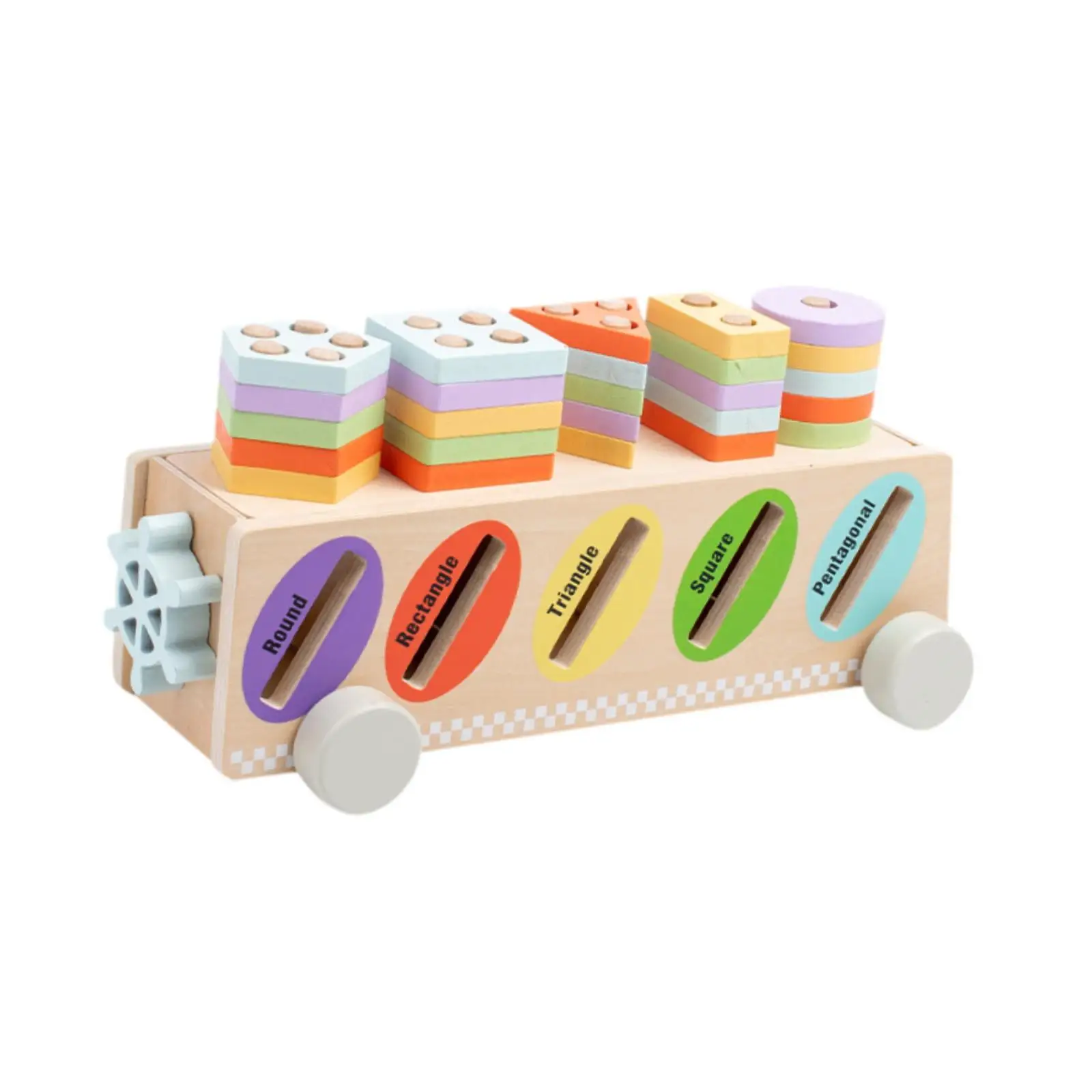 Wooden Educational Sorting and Stacking Toy, Learn Color and Shape Recognition for Kids Boys Girls Birthday Gifts
Wooden Educational Sorting and Stacking Toy, Learn Color and Shape Recognition for Kids Boys Girls Birthday Gifts