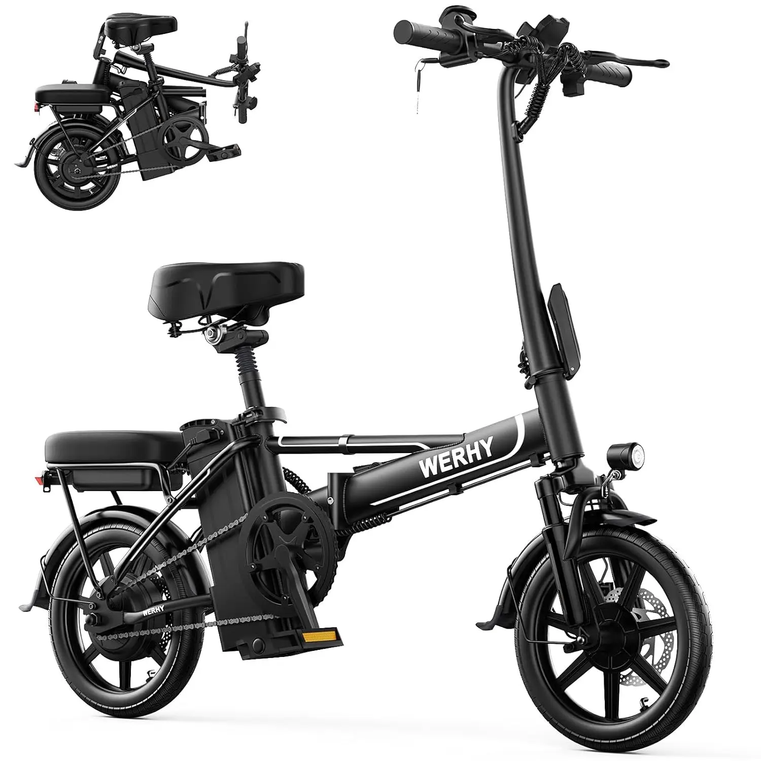 500W 20 MPH Folding Electric Bike 14" 30-40 Miles Range Mini E-Bike for Adults, Customized
500W 20 MPH Folding Electric Bike 14" 30-40 Miles Range Mini E-Bike for Adults, Customized