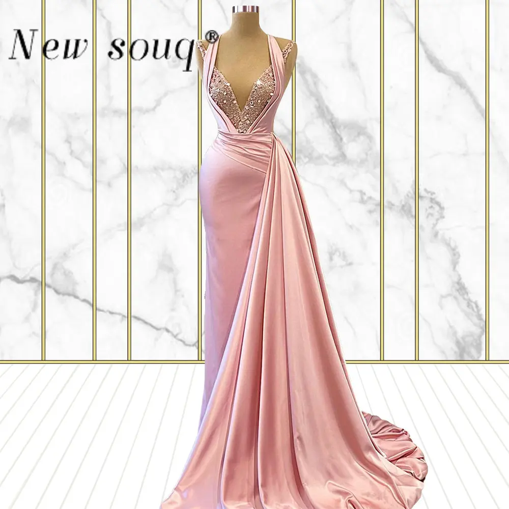 Hot Pink Halter Neck Long Mermaid Evening Dresses Elegant Overskirts Sleeveless Satin Formal Prom Gowns for Women Wedding Party
Hot Pink Halter Neck Long Mermaid Evening Dresses Elegant Overskirts Sleeveless Satin Formal Prom Gowns for Women Wedding Party
