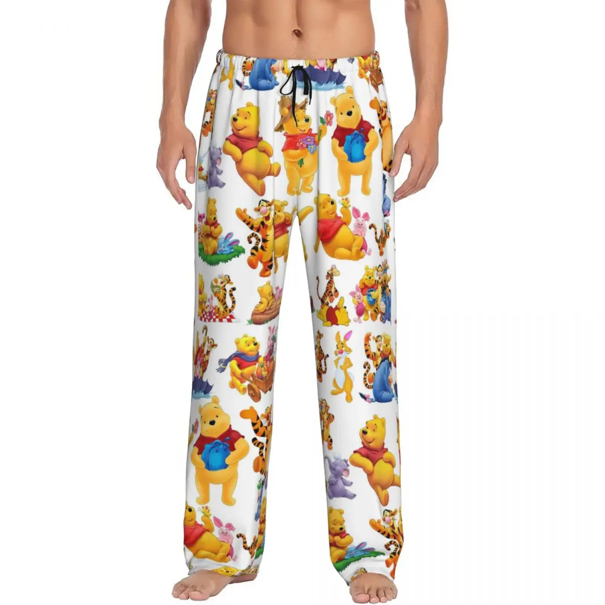 Custom Funny Cartoon Winnie The Pooh Pajama Pants Sleepwear for Men Elastic Waistband Sleep Lounge Bottoms with Pockets
Custom Funny Cartoon Winnie The Pooh Pajama Pants Sleepwear for Men Elastic Waistband Sleep Lounge Bottoms with Pockets