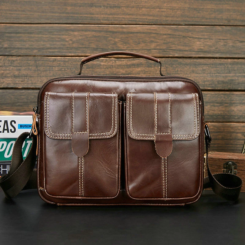 Amazon launches a new leather men's bag - top layer cowhide business bag, casual crossbody, single shoulder bag
Amazon launches a new leather men's bag - top layer cowhide business bag, casual crossbody, single shoulder bag
