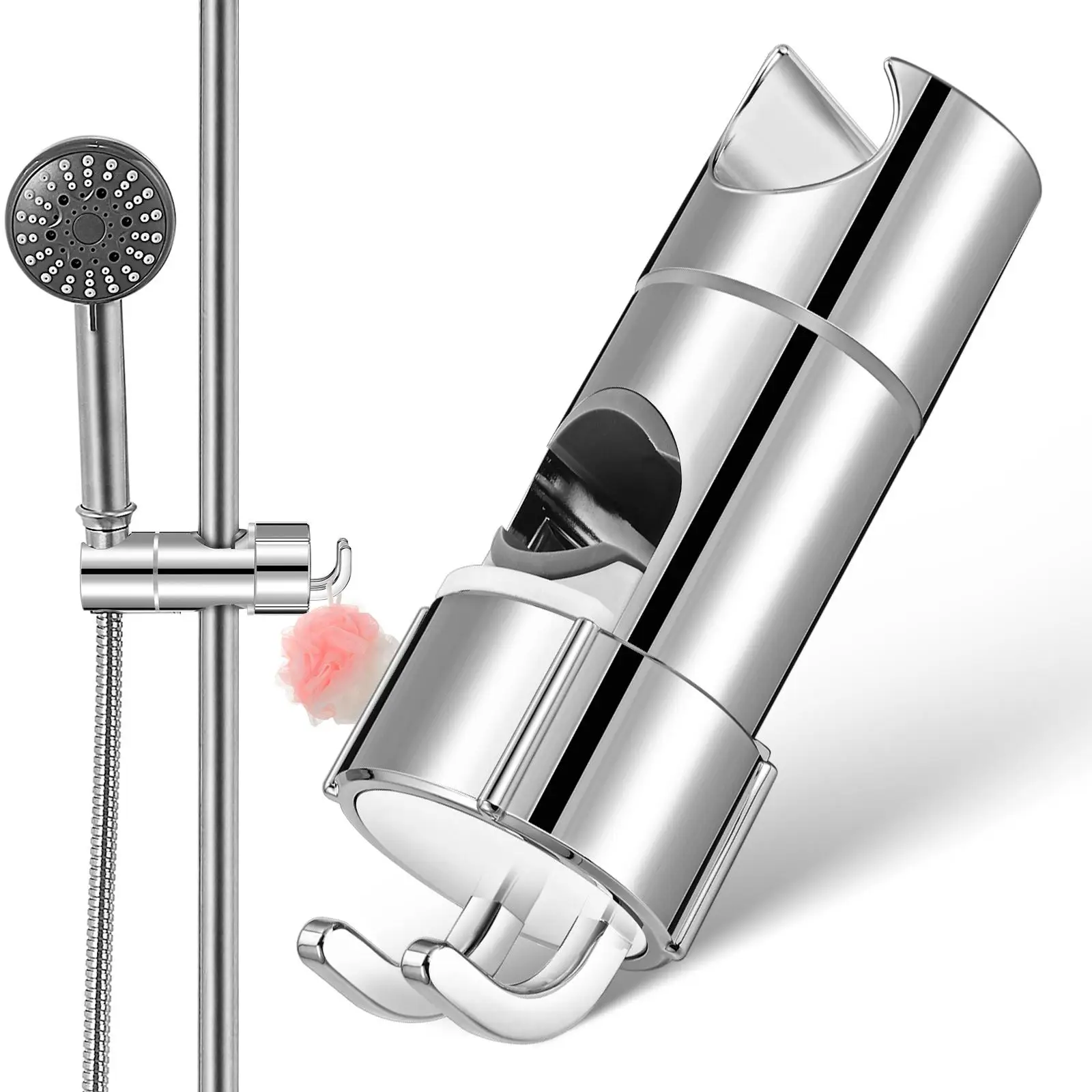 Shower Hook Hose Head Mount Universal H held Holder Wall Bracket Adjustable Positioning Sturdy Construction Bathroom Accessories
Shower Hook Hose Head Mount Universal H held Holder Wall Bracket Adjustable Positioning Sturdy Construction Bathroom Accessories