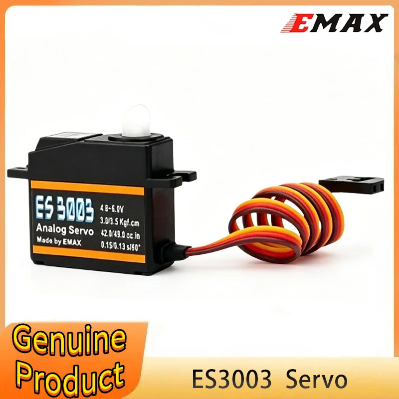 EMAX ES3003 Plastic Analog Servo 17.5g Waterproof Servo with Gears for RC Car Helicopter Boat Airplane Accessories
EMAX ES3003 Plastic Analog Servo 17.5g Waterproof Servo with Gears for RC Car Helicopter Boat Airplane Accessories