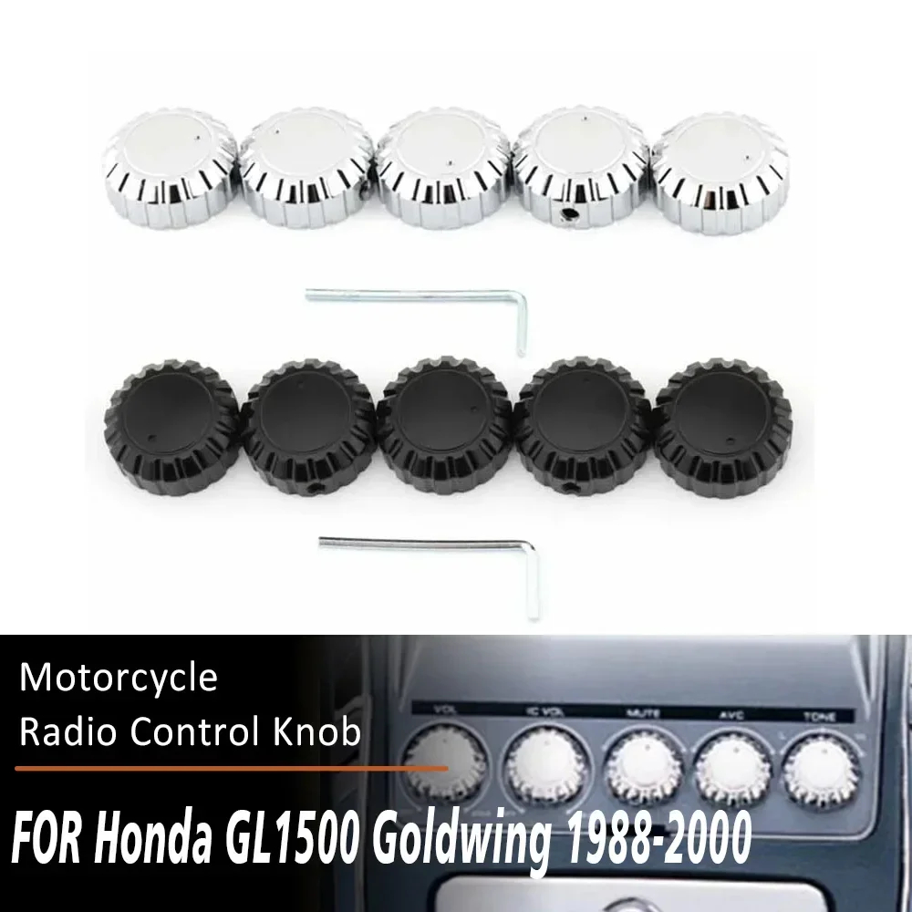 5 PCS Radio Stereo Volume Control Knob Replacement For Honda Goldwing GL1500 GL 1500 1988-2000
5 PCS Radio Stereo Volume Control Knob Replacement For Honda Goldwing GL1500 GL 1500 1988-2000
