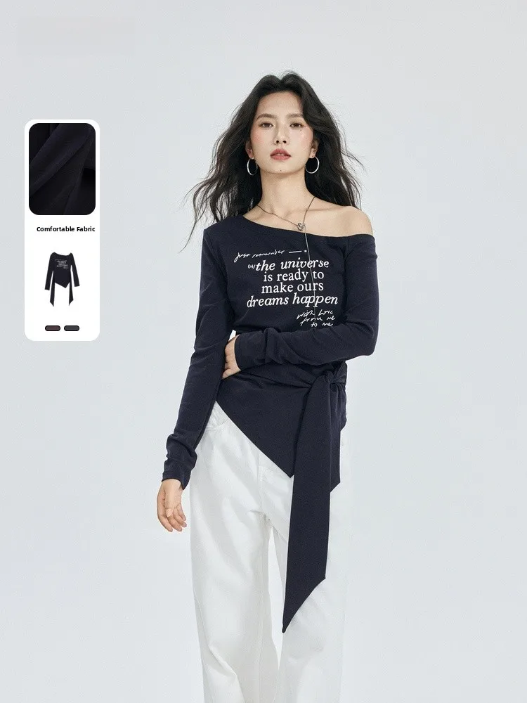 oulder Bared Knitted Top Irregular American Sle Long Sve round Ne Comfortable Breathable Daily Wear for Women
oulder Bared Knitted Top Irregular American Sle Long Sve round Ne Comfortable Breathable Daily Wear for Women