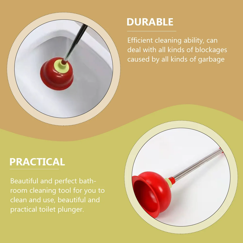 1pcs Stainless Steel Long Handle Toilet Rubber Clogging Clean Tool Powerful Suction Drain Plunger Bathroom Cleaner Bowl Toilet
1pcs Stainless Steel Long Handle Toilet Rubber Clogging Clean Tool Powerful Suction Drain Plunger Bathroom Cleaner Bowl Toilet
