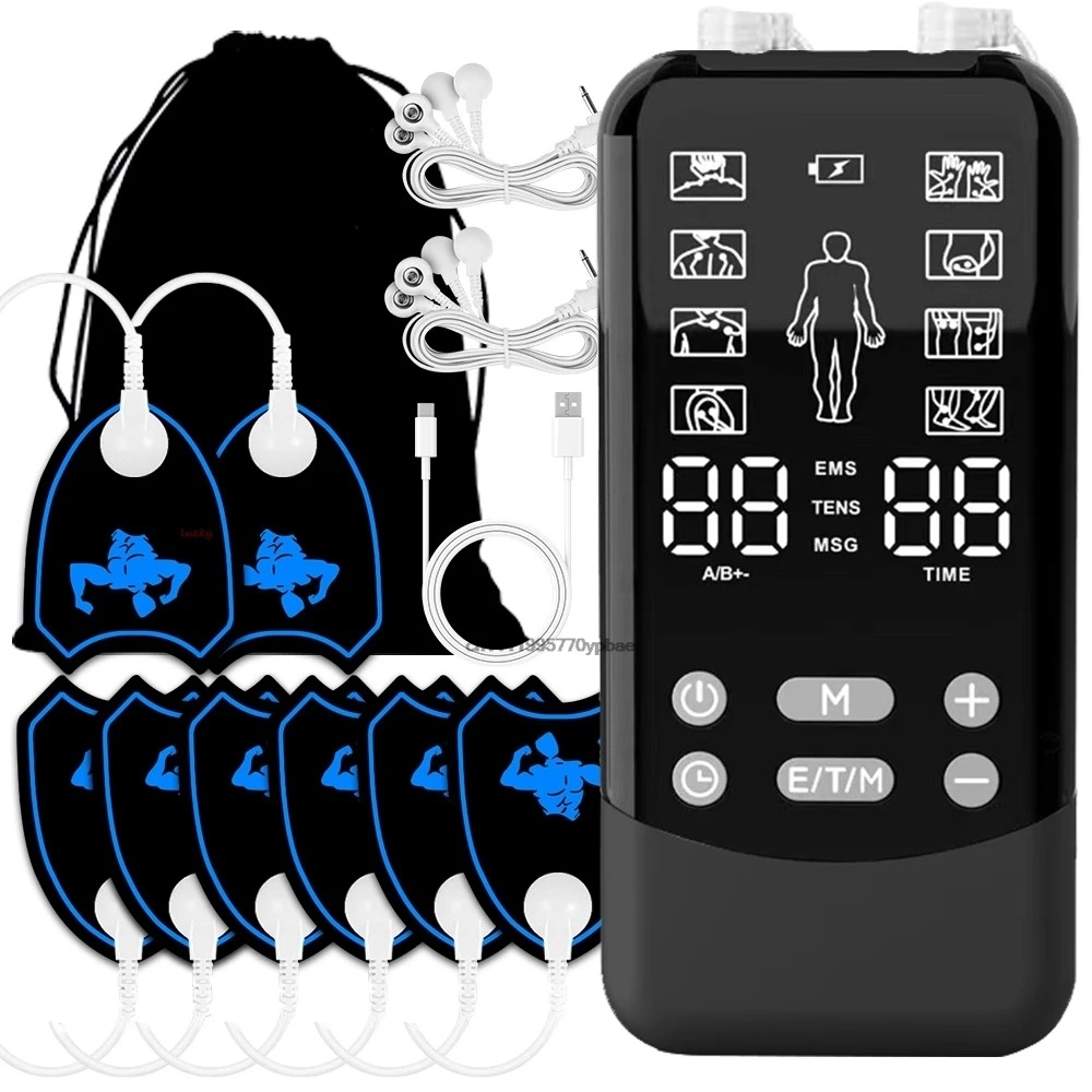 EMS Machine & TENS Massager,Dual Channel Electro Muscle Stimulator for Pain Relief, Body Shaping,Muscle Recovery,PortableDevice
EMS Machine & TENS Massager,Dual Channel Electro Muscle Stimulator for Pain Relief, Body Shaping,Muscle Recovery,PortableDevice