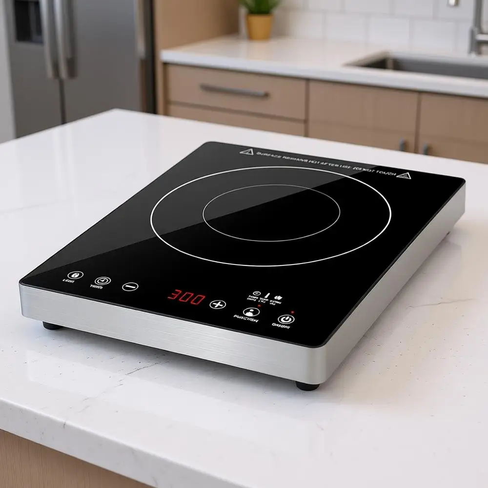 Портативная индукционная плита, высококачественная стеклянная индукционная конфорка с сенсорным управлением, 1800 Вт, настольная конфорка с корпусом из нержавеющей стали
Портативная индукционная плита, высококачественная стеклянная индукционная конфорка с сенсорным управлением, 1800 Вт, настольная конфорка с корпусом из нержавеющей стали