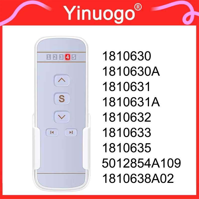 YNG109 1810630 1810630A 1810631 1810631A 1810632 1810633 1810635 5012854A109 1810638A02 433,42 МГц Пульт дистанционного управления для штор
YNG109 1810630 1810630A 1810631 1810631A 1810632 1810633 1810635 5012854A109 1810638A02 433,42 МГц Пульт дистанционного управления для штор