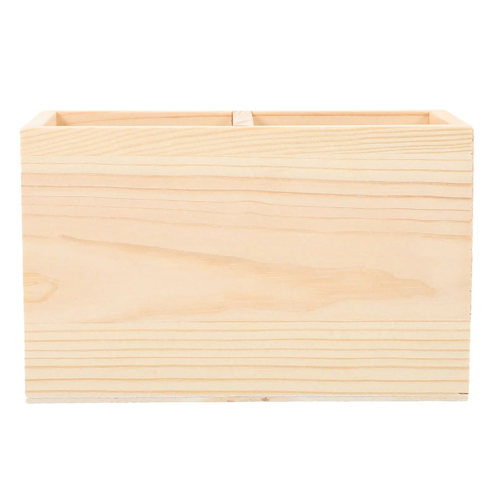 Two Compartments Wooden Container Pen Holder Office Organizer Unfinished Solid Color Case Pot for Home Office DIY Graffiti
Two Compartments Wooden Container Pen Holder Office Organizer Unfinished Solid Color Case Pot for Home Office DIY Graffiti