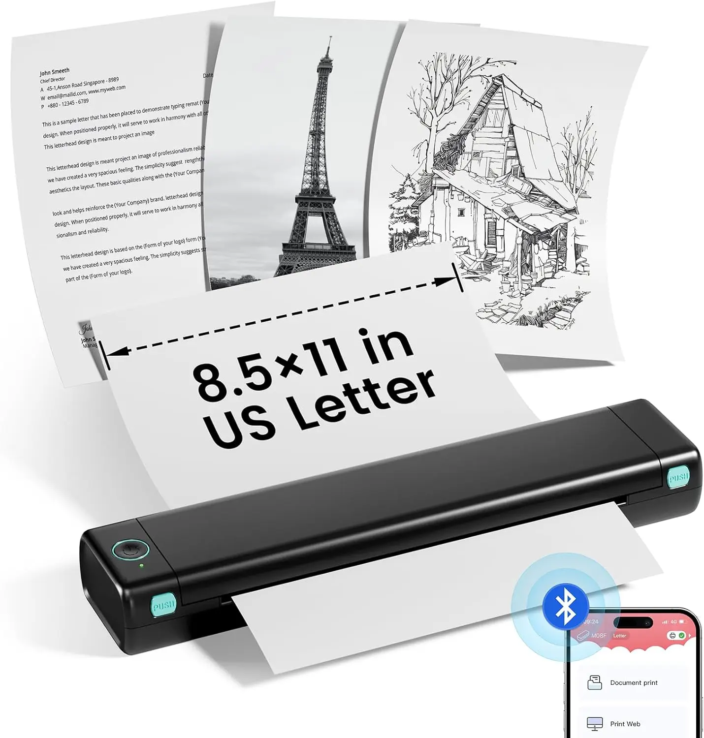 Thermal Printer A4 M08F Phomemo Small Compact Portable Printer Mini Printer For Mobile Phone Printing Text File Images
Thermal Printer A4 M08F Phomemo Small Compact Portable Printer Mini Printer For Mobile Phone Printing Text File Images
