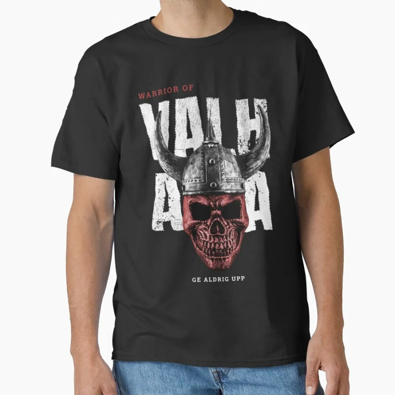 Warrior of Valhalla Skull Viking Futhark Odin Thor Northman Northwoman Thor's Hammer Thor's Hammer Gift T-shirt large size Tops
Warrior of Valhalla Skull Viking Futhark Odin Thor Northman Northwoman Thor's Hammer Thor's Hammer Gift T-shirt large size Tops