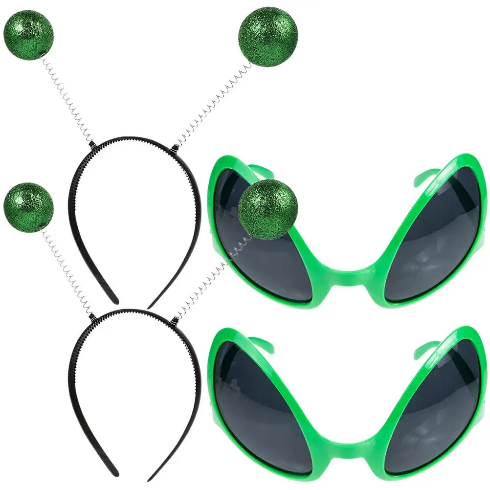 2 Sets Alien Headband Party Glasses Martian Antenna Headbands Funny Sunglasses Cosplay Accessories Decorations
2 Sets Alien Headband Party Glasses Martian Antenna Headbands Funny Sunglasses Cosplay Accessories Decorations