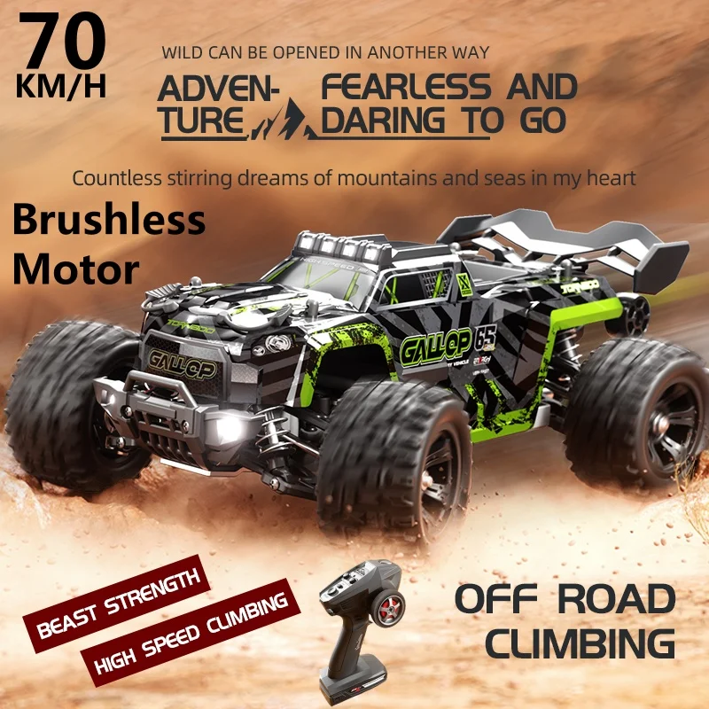 1:18 4WD 70KM/H Brushless Motor High Speed RC Racing Car 2.4G All Terrain Off Road Climbing Remote Control Truck RC Drift Vehica
1:18 4WD 70KM/H Brushless Motor High Speed RC Racing Car 2.4G All Terrain Off Road Climbing Remote Control Truck RC Drift Vehica