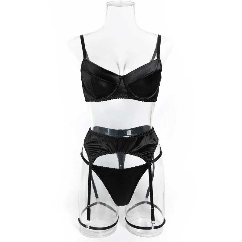 Bikini bra, lingerie with underwire, push-up, slim-fit, sexy garter belt, seductive four-piece set
Bikini bra, lingerie with underwire, push-up, slim-fit, sexy garter belt, seductive four-piece set