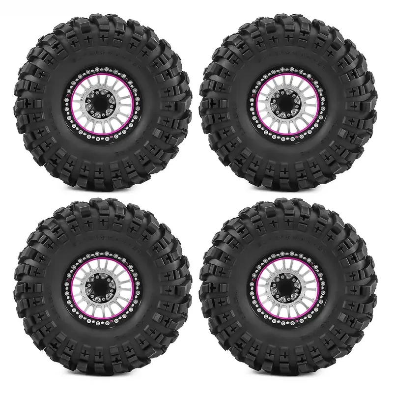 4Pcs 2.2'' CNC Aluminum Beadlock Wheel & Tire Set 12mm Hex for 1/10 TRX4 SCX10 Gen8 D90 TRX6 RC Crawler Upgrade
4Pcs 2.2'' CNC Aluminum Beadlock Wheel & Tire Set 12mm Hex for 1/10 TRX4 SCX10 Gen8 D90 TRX6 RC Crawler Upgrade