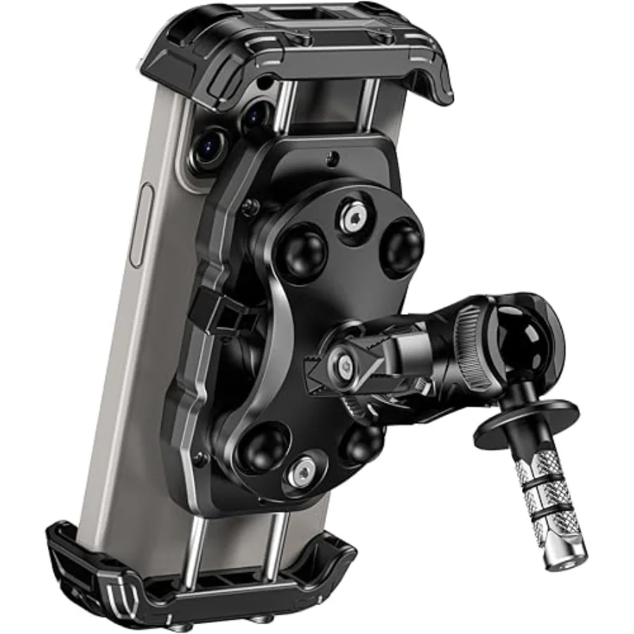 Motorcycle Fork Stem Phone Mount with Vibration Dampener Adjustable Heavy Duty Motorcycle Phone Mount Holder Fit Stem Tube 12mm
Motorcycle Fork Stem Phone Mount with Vibration Dampener Adjustable Heavy Duty Motorcycle Phone Mount Holder Fit Stem Tube 12mm
