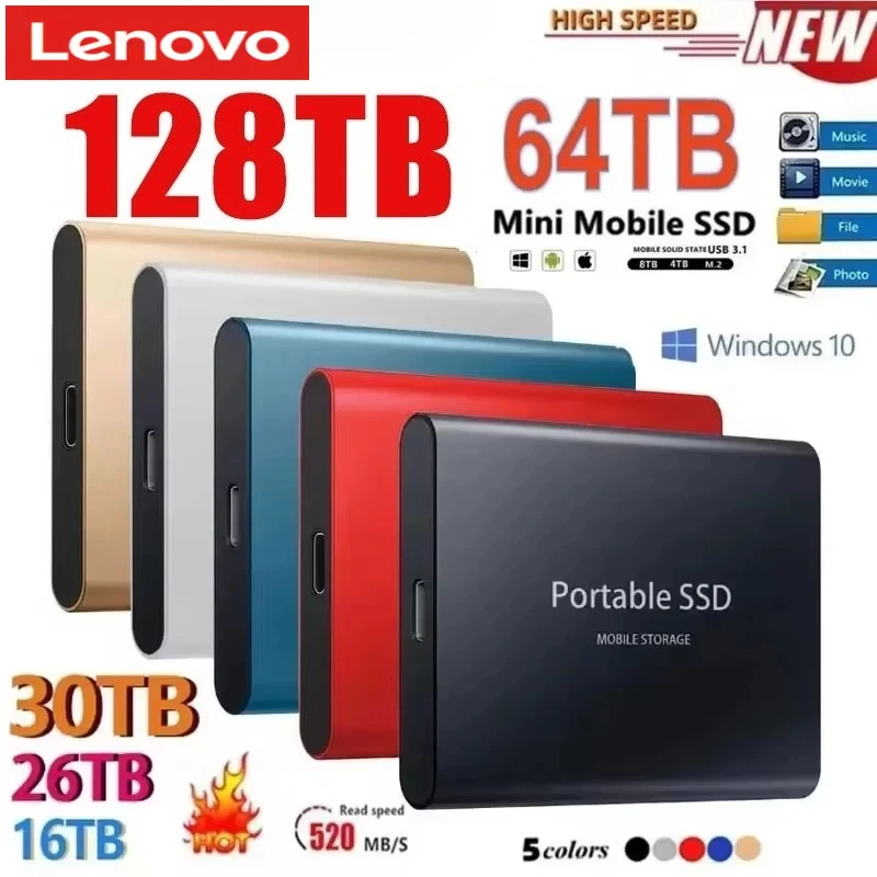 Внешний высокоскоростной жесткий диск Lenovo 2,5 дюйма, 500 ГБ, 2 ТБ, 4 ТБ, 8 ТБ, 16 ТБ, USB 3.1 SSD, портативный SSD для ноутбука, PS4
Внешний высокоскоростной жесткий диск Lenovo 2,5 дюйма, 500 ГБ, 2 ТБ, 4 ТБ, 8 ТБ, 16 ТБ, USB 3.1 SSD, портативный SSD для ноутбука, PS4