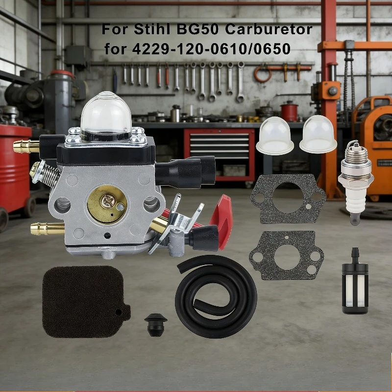 Карбюратор-заменитель 4229-120-0650 для воздуходувок STIHL серий BG45, BG50, BG55, BG85
Карбюратор-заменитель 4229-120-0650 для воздуходувок STIHL серий BG45, BG50, BG55, BG85