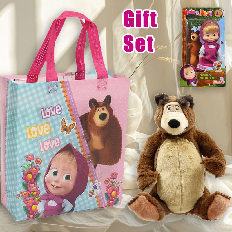 New Masha and The Bear Toy Doll Bear Children's Comfort Doll Birthday Gift Anime Characters Masha Kawaii Surprise Gift Set
New Masha and The Bear Toy Doll Bear Children's Comfort Doll Birthday Gift Anime Characters Masha Kawaii Surprise Gift Set