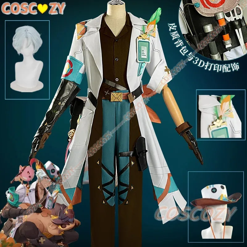 Genshin Impact Ifa Cosplay Costume Wig White Coat Uniform Outfit Hat Bag Props Full Set Men Women Boys Tlalocan Party Suit
Genshin Impact Ifa Cosplay Costume Wig White Coat Uniform Outfit Hat Bag Props Full Set Men Women Boys Tlalocan Party Suit