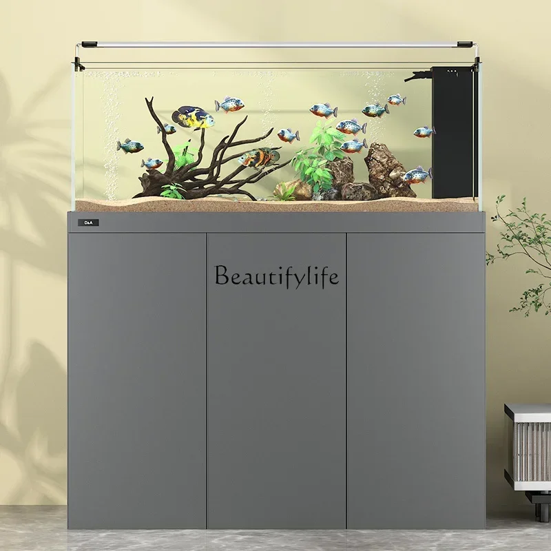 FG26Ultra-white glass goldfish tank living room against the wall landscaping bottom filter aquarium
FG26Ultra-white glass goldfish tank living room against the wall landscaping bottom filter aquarium