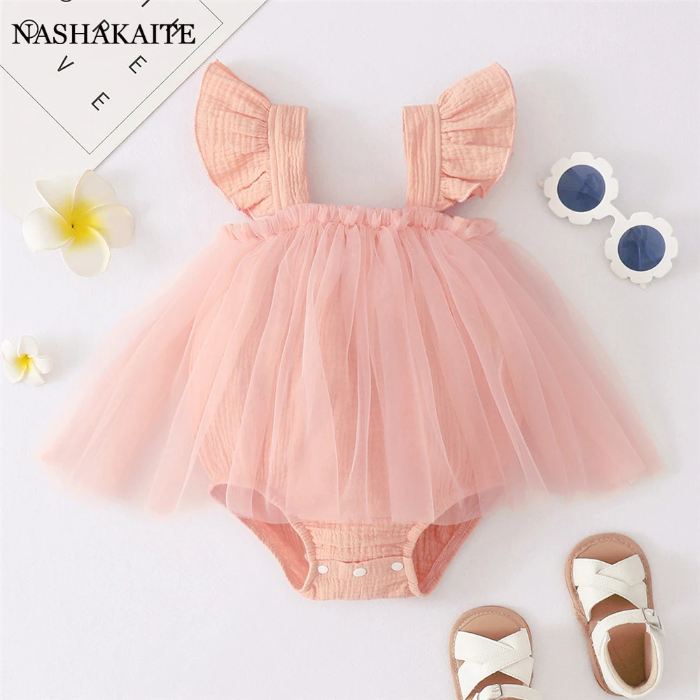 Summer thin Baby Girl Clothes Toddler rompers suspender western style bag fart skirt mesh dress baby Bodysuits Infant Jumpsuit
Summer thin Baby Girl Clothes Toddler rompers suspender western style bag fart skirt mesh dress baby Bodysuits Infant Jumpsuit