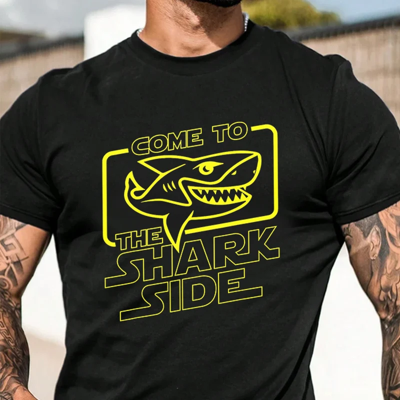 Come To The Shark Side Men's Fashion T-shirt Casual Trendy Tshirts For Summer Comfortable Short Sleeve Tops
Come To The Shark Side Men's Fashion T-shirt Casual Trendy Tshirts For Summer Comfortable Short Sleeve Tops