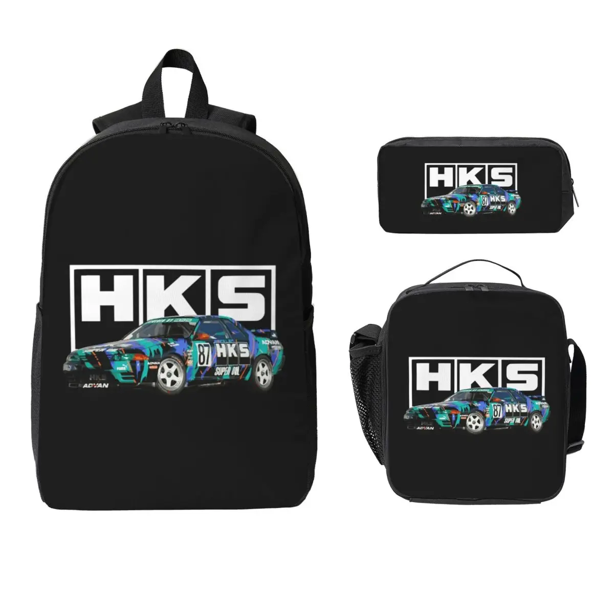 Рюкзак HKS R32 GT-R, студенческая сумка для книг для мальчиков и девочек, школьная сумка, компьютерные сумки на плечо, 3 шт., изолированная сумка для обеда, пенал
Рюкзак HKS R32 GT-R, студенческая сумка для книг для мальчиков и девочек, школьная сумка, компьютерные сумки на плечо, 3 шт., изолированная сумка для обеда, пенал