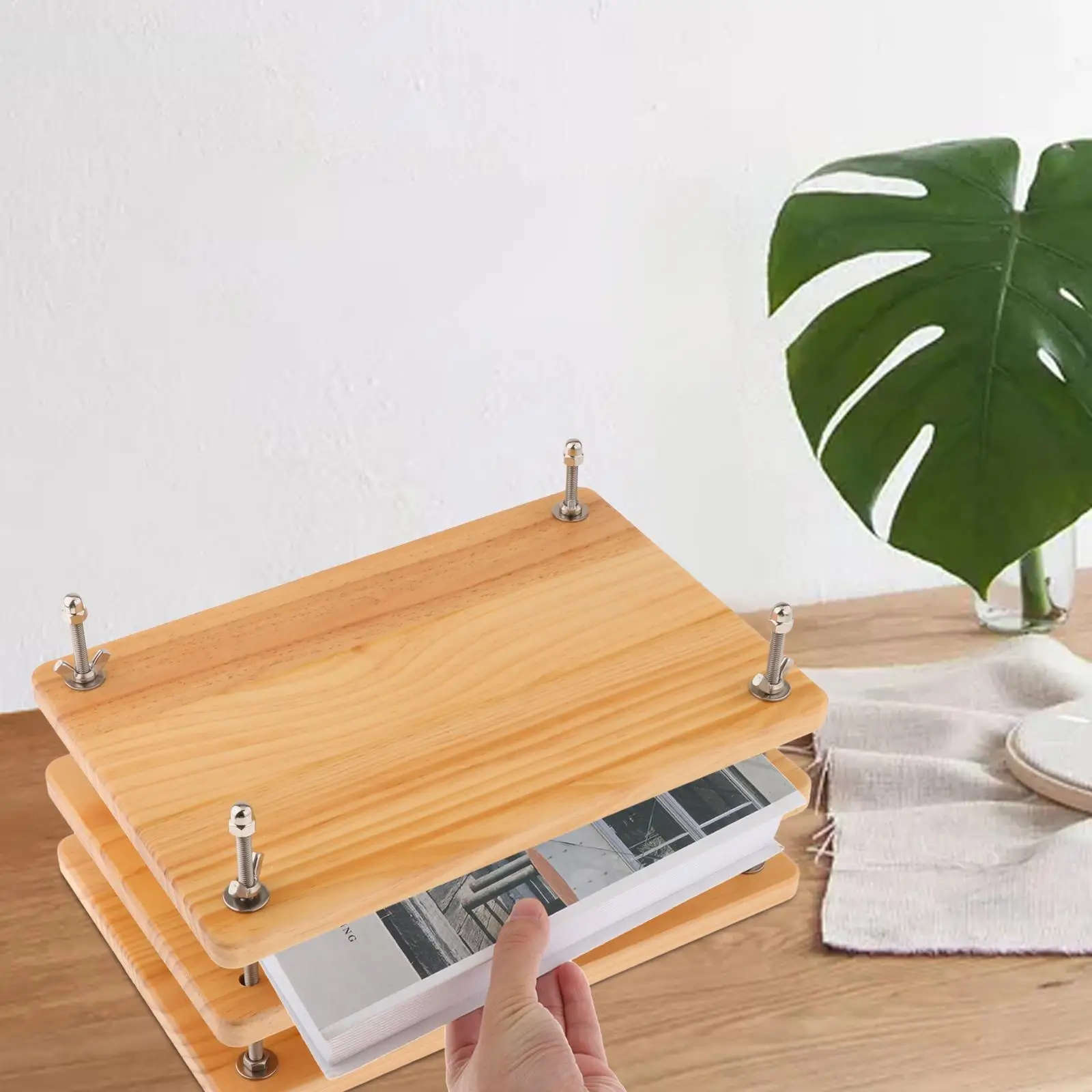 Wooden Book Presses, Flat Paper Presses Machine Sturdy Binding Presses Book Binding Tool for Home Office DIY Bookbinding
Wooden Book Presses, Flat Paper Presses Machine Sturdy Binding Presses Book Binding Tool for Home Office DIY Bookbinding