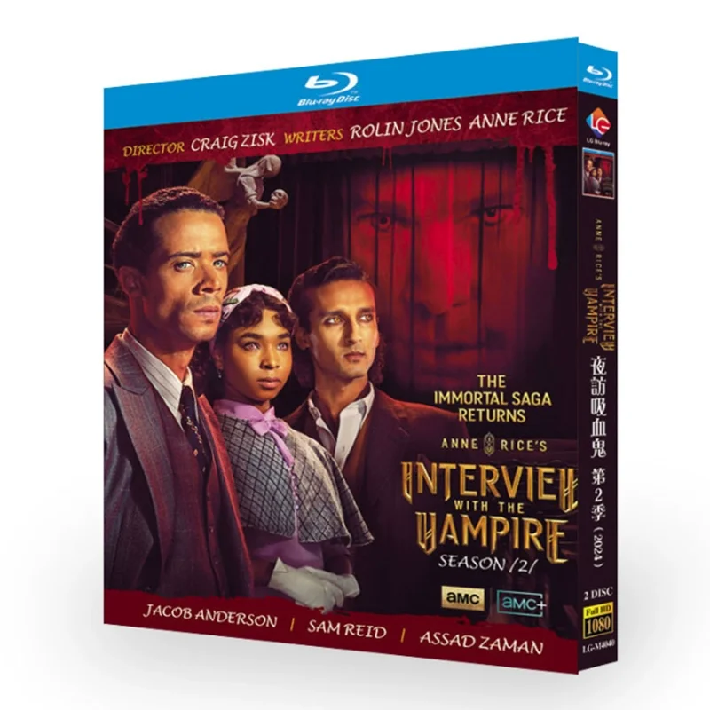 Anne Rice's Interview with the Vampire Season 2 (2024) Blu-ray Disc
Anne Rice's Interview with the Vampire Season 2 (2024) Blu-ray Disc